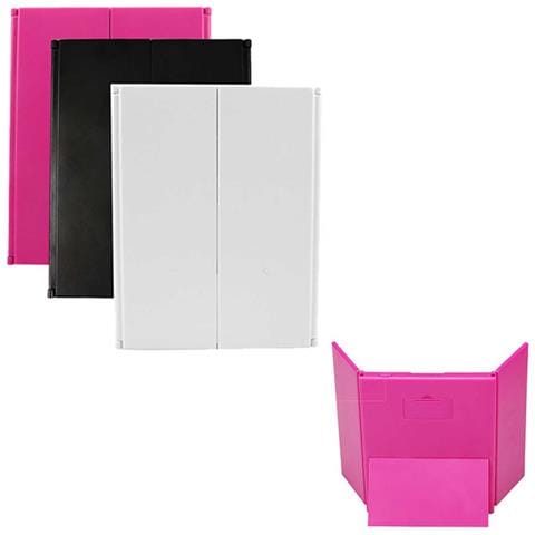 Specchio Per Trucco Tri-fold Con Led - Specchio Portatile Da Tavolo Black - Foto 7
