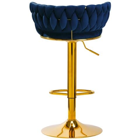 sgabello da bar QS-B313a velluto navy - Foto 4