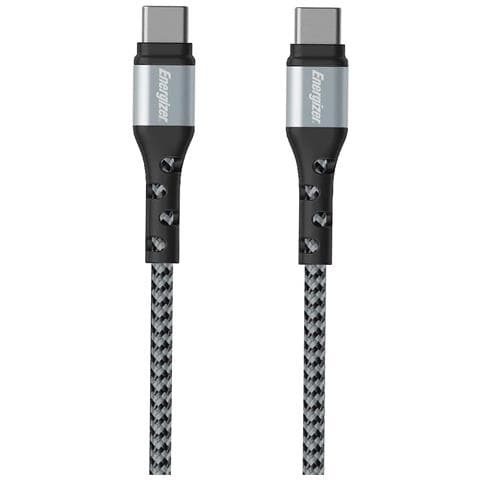 Cavo Di Ricarica E Dati Usb-c A Usb-c Da 2 M In Nylon Intrecciato Antinodo, Nero / Argento - Foto 1