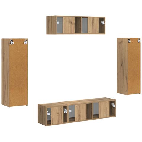 Mobile TV 5 pcs Rovere artigianale - Foto 9