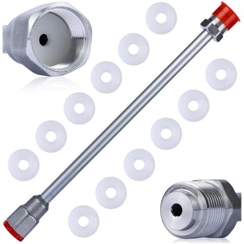 Lancia Per Pistola A Spruzzo 50cm - Compatibile Con Accessori Filettatura 7/8"" | Set Con 12 Guarnizioni | Alta Pressione 290 Bar - Foto 1