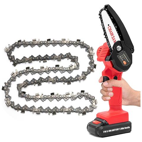 Catena Per Motosega Elettrica 8"" - Acciaio Di Alta Qualità | Passo 3/8"", 48 Maglie, 24 Denti | Compatibile Con Seghe Elettriche 3/8"" - Foto 1