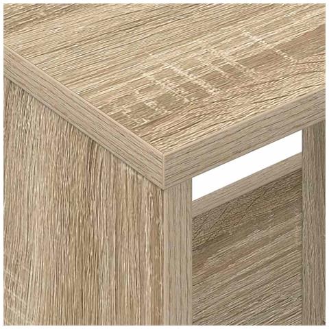 Scaffale per riviste Rovere Sonoma 68,5 x 30 x 45 cm - Foto 9