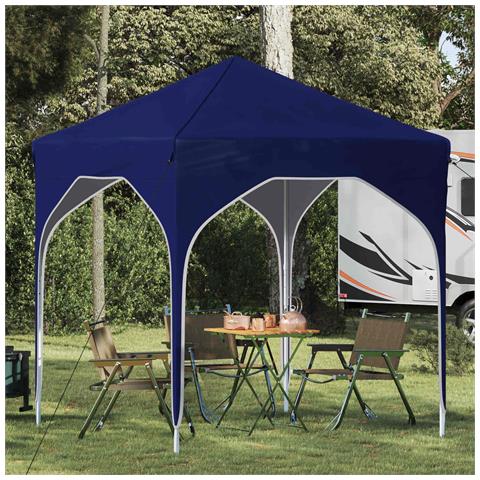 Tenda per feste a pop-up 194 x 194 x 245 cm Blu - Foto 2