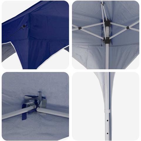 Tenda per feste a pop-up 194 x 194 x 245 cm Blu - Foto 9