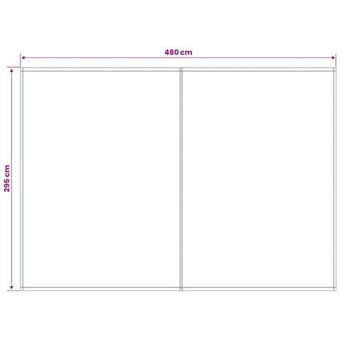 Telo di ricambio per tenda da sole Marrone 500 × 300 cm - Foto 4
