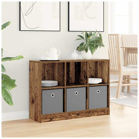 Credenza con cassetto Legno vecchio 88,5 x 27,5 x 63,5 cm - Foto 2