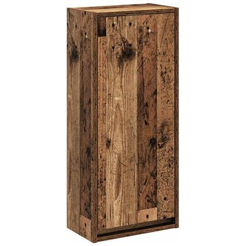 Mobile lavabo da parete Legno antico 35 x 20 x 81 cm - Foto 1
