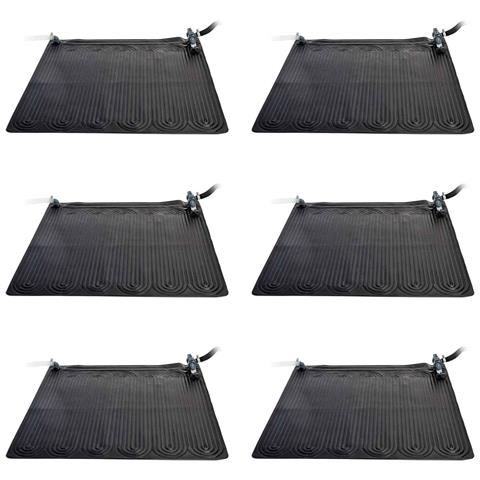 28685 Tappeti per riscaldamento solare 6 pz 1,2 x 1,2 m PVC - Foto 1