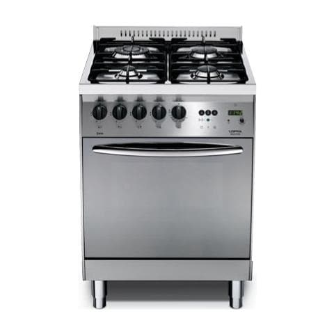Cucina a Gas C66GVC 4 Fuochi a Gas Forno a Gas Classe A Colore Acciaio Inox Lucidato - Foto 2