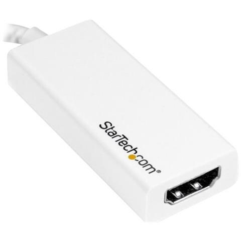 Adattatore USB-C a HDMI - Convertitore USB Tipo-C a HDMI - per MacBook ChromeBook e dispositivi con USB-C - 4k 60hz - Bianco - Foto 3