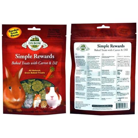 Simple Rewards Baked Treats With Carrot & Dill 60 G Snack Per Roditori - Foto 1