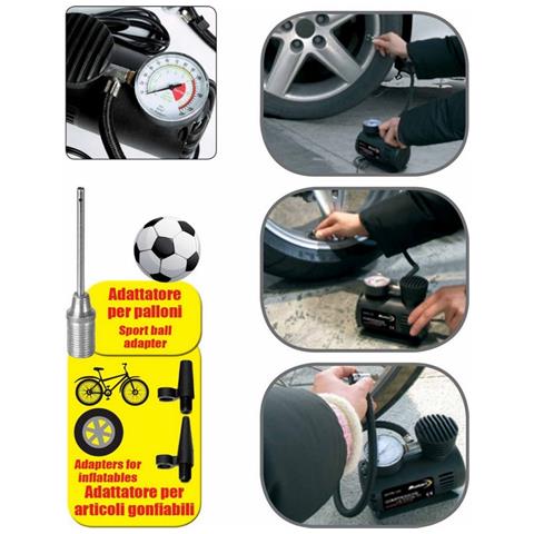 Compressore Portatile Da Auto Con Manometro Strong 17 Atm. - Foto 3