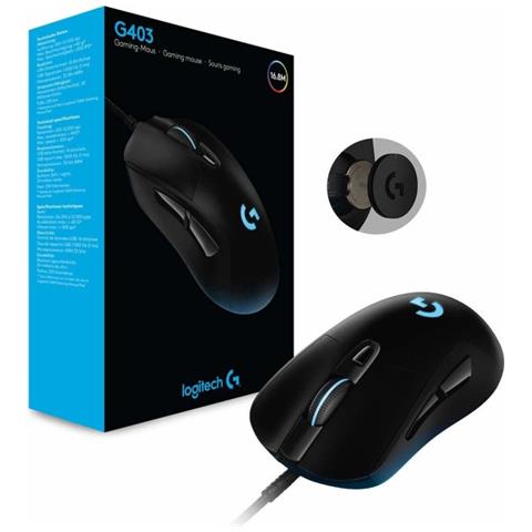 Mouse Gaming G403 6 Tasti 1600 DPI Colore Nero - Foto 7
