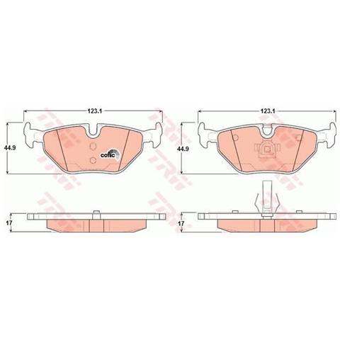 Kit Pastiglie Freno Gdb1344 - Foto 1