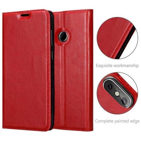 Custodia Compatibile Con Cubot J3 Pro In Rosso Mela - Coperchio Protettiva Con Chiusura Magnetica, Funzione Stand E Tasca Per Le Carte - Foto 11