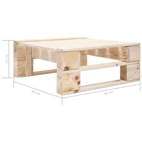 Pouf Da Giardino Con Pallet In Legno - Foto 2