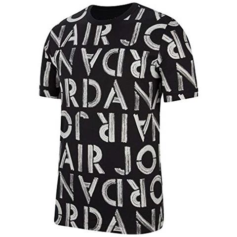 Nike Jordan Men's Printed Short-sleeve Crew Cn3586-010 Nero (l) - Foto 1