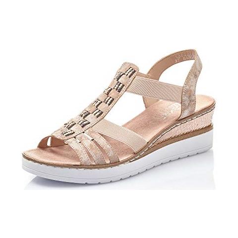 Gabor Comfort Sandali con zeppa - muschel/grigio