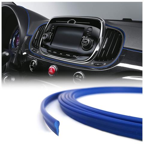 Trim Stripes Profilo A Incastro Per Interni Auto, Blu, 3 Mm X 150 Cm - Foto 1