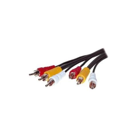 Nanocable 10.24.0802 Cavo Video Composito 1,8 M 3 X RCA Nero 95255118