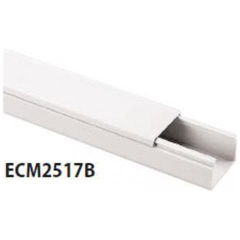 Minicanale Coperchio Frontale 25x17 Bianco Barra 2 Metri - Ecmc2517b - Foto 1