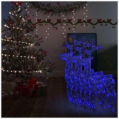 Decorazioni Natalizie Renne 3 Pz 60x16x100 Cm In Acrilico - Foto 8