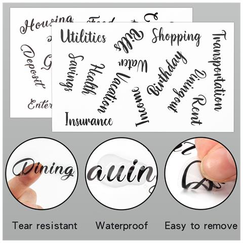 Raccoglitore Ad Anelli A6 Con Foglio Di Budget - Pianificatore Di Budget - Foto 8