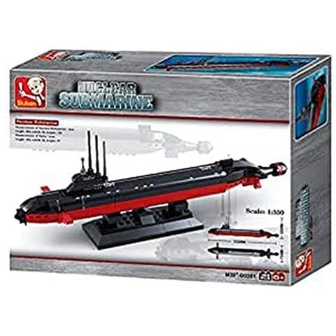 Costruzioni E Blocchi Da Costruzione M38-b0391 Set Da Costruzione Per Sottomarino Nucleare (193 Mattoni) - Foto 1