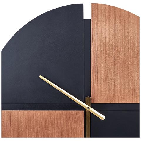 Orologio Da Parete Legno Bianco E Nero Ø 60 Cm Aramon - Foto 2