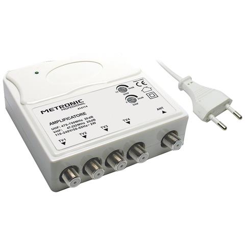 Amplificatore Interno 1 In / 4 Out 1 Ingresso Uhf /vhf - 4 Uscite Tv - Foto 1