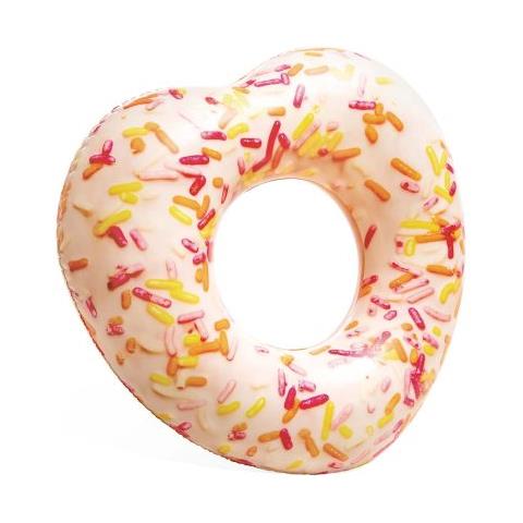 56253NP - Ciambella Mare Gonfiabile Donut Cuore con Zuccherini, 94x89x25 cm - Foto 2