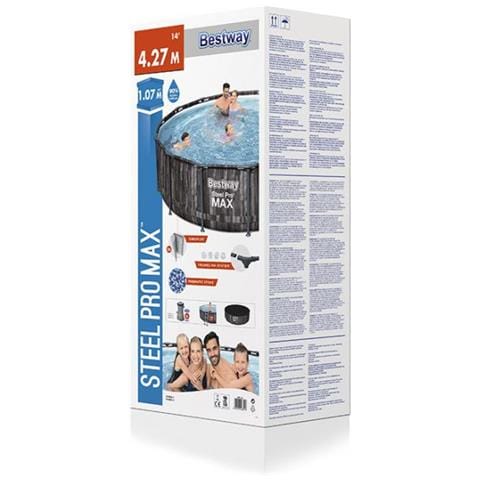 Piscina Con Struttura Rotonda Steel Pro Max 427x107 Cm 5614z - Foto 2