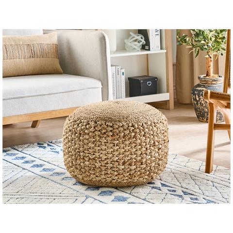 Pouf Dinni Iuta Beige - Foto 1