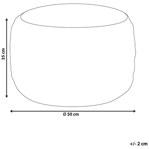 Pouf Dinni Iuta Beige - Foto 5