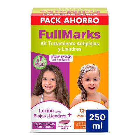 Fullmarks Lozione Anti Pidocchi Kit 100ml Shampoo 150ml - Foto 1