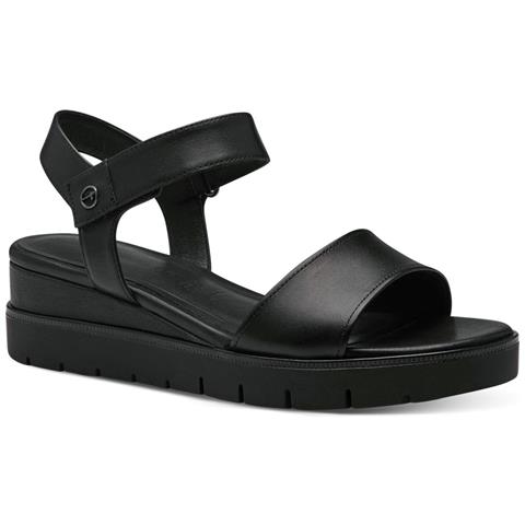 Black Casual Open Sandals Sandali Pelle Scarpe Donna Nero Eu 37, 1-28203-42 001 - Foto 1