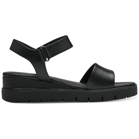 Black Casual Open Sandals Sandali Pelle Scarpe Donna Nero Eu 37, 1-28203-42 001 - Foto 3