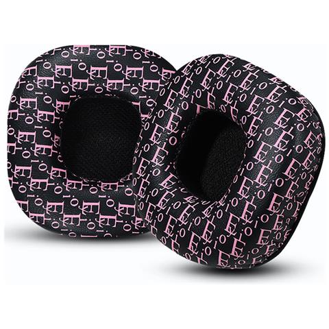 Cuscinetti Auricolari Di Ricambio Per Cuffie Marshall Major Black+pink - Foto 2