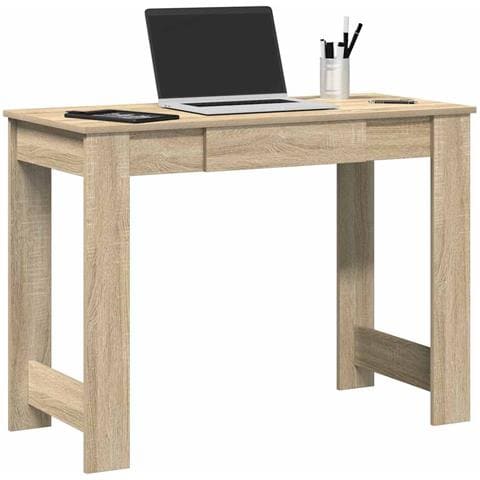 Scrivania Rovere Sonoma 100x45x75 Cm In Legno Multistrato - Foto 1