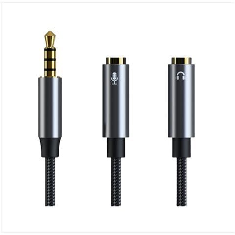 Adattatore Splitter Per Cuffie E Microfono Cb01 Cavo Audio Modello 2 - Foto 1