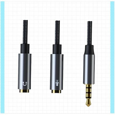 Adattatore Splitter Per Cuffie E Microfono Cb01 Cavo Audio Modello 2 - Foto 2