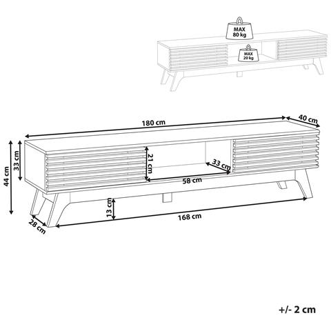 Mobile Tv Toledo Marrone Scuro - Foto 7