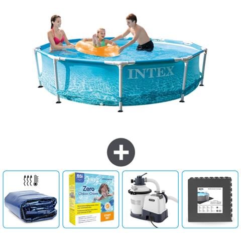 Piscina Fuori Terra - In Giro - 305x305x76 Cm - Blu - Include Accessori Coordinati Cb68 - Foto 1