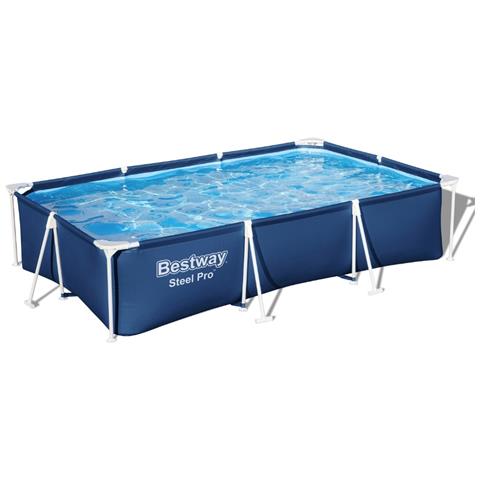 Piscina Fuori Terra - Rettangolo - 300x201x66 Cm - Blu - Include Accessori Coordinati Cb37 - Foto 2