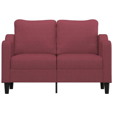 Lusso Casadino -  Divano A 2 Posti Rosso Vino 120 Cm In Tessuto - Foto 2