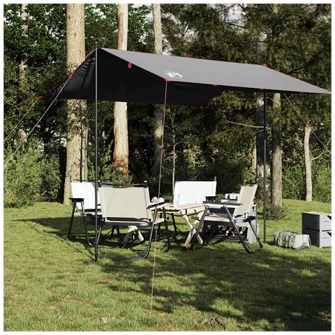 Telone Da Campeggio Grigio /arancione 300x294 Cm Impermeabile - Foto 8