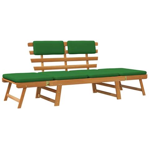 Lusso Casadino - Panca Da Giardino Cuscini 2-in-1 190 Cm Legno Massello D'acacia - Foto 1