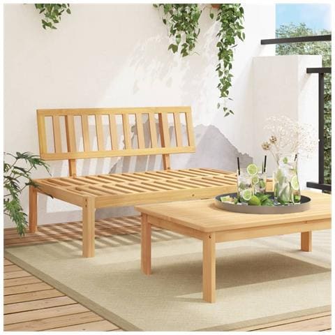 Lusso Casadino -  Divano Centrale Da Giardino Pallet In Legno Massello Di Acacia - Foto 7