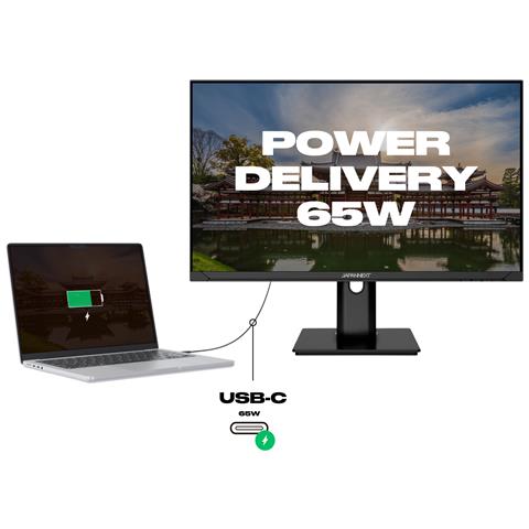 JN-IPS238FHDR-C65W-HSP Monitor PC 60,5 cm (23.8") 1920 x 1080 Pixel Full HD LED Nero - Foto 10